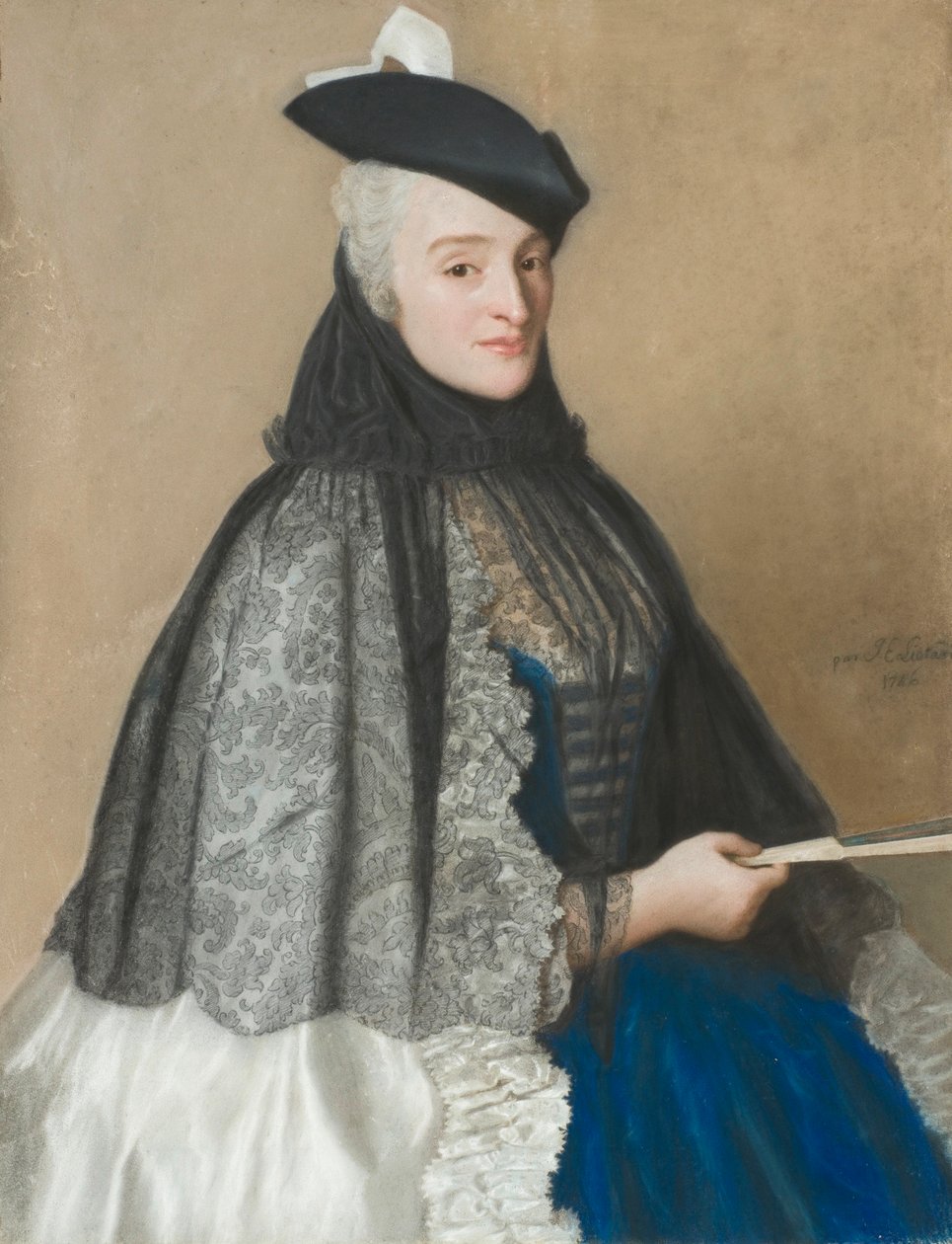 Portrét paní Boère od Jean Étienne Liotard