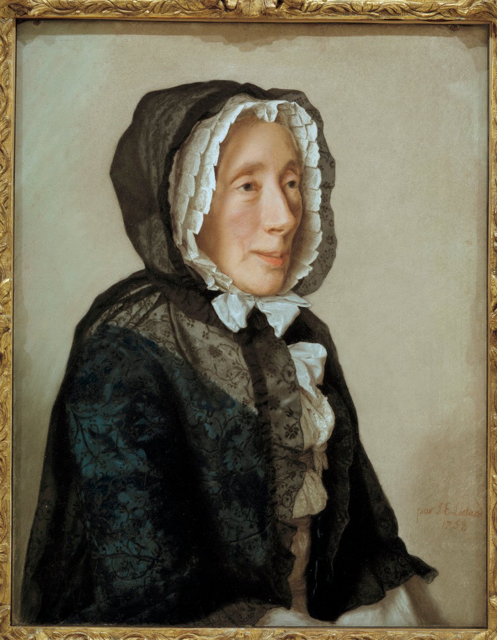 Portrét paní Tronchinové. Obraz Jean Etienne Liotard (1702-1789) Ec. Následovat. od Jean Étienne Liotard