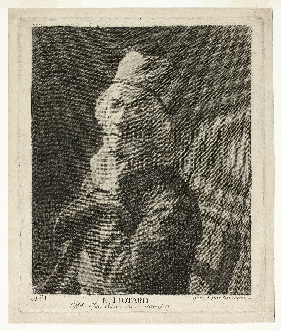 Malý autoportrét od Jean Étienne Liotard