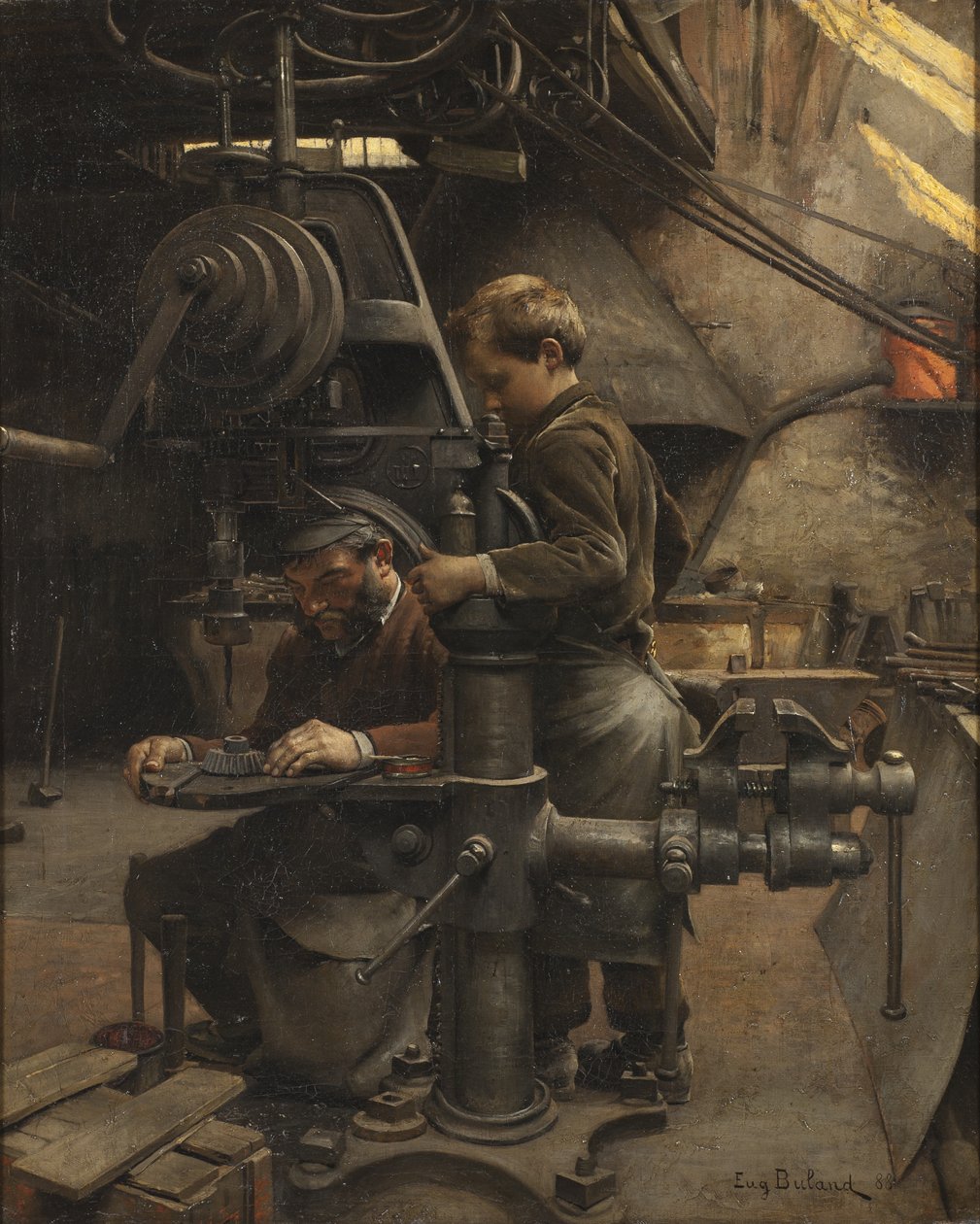 Un Patron aneb Lekce učedníka, 1888 od Jean Eugene Buland