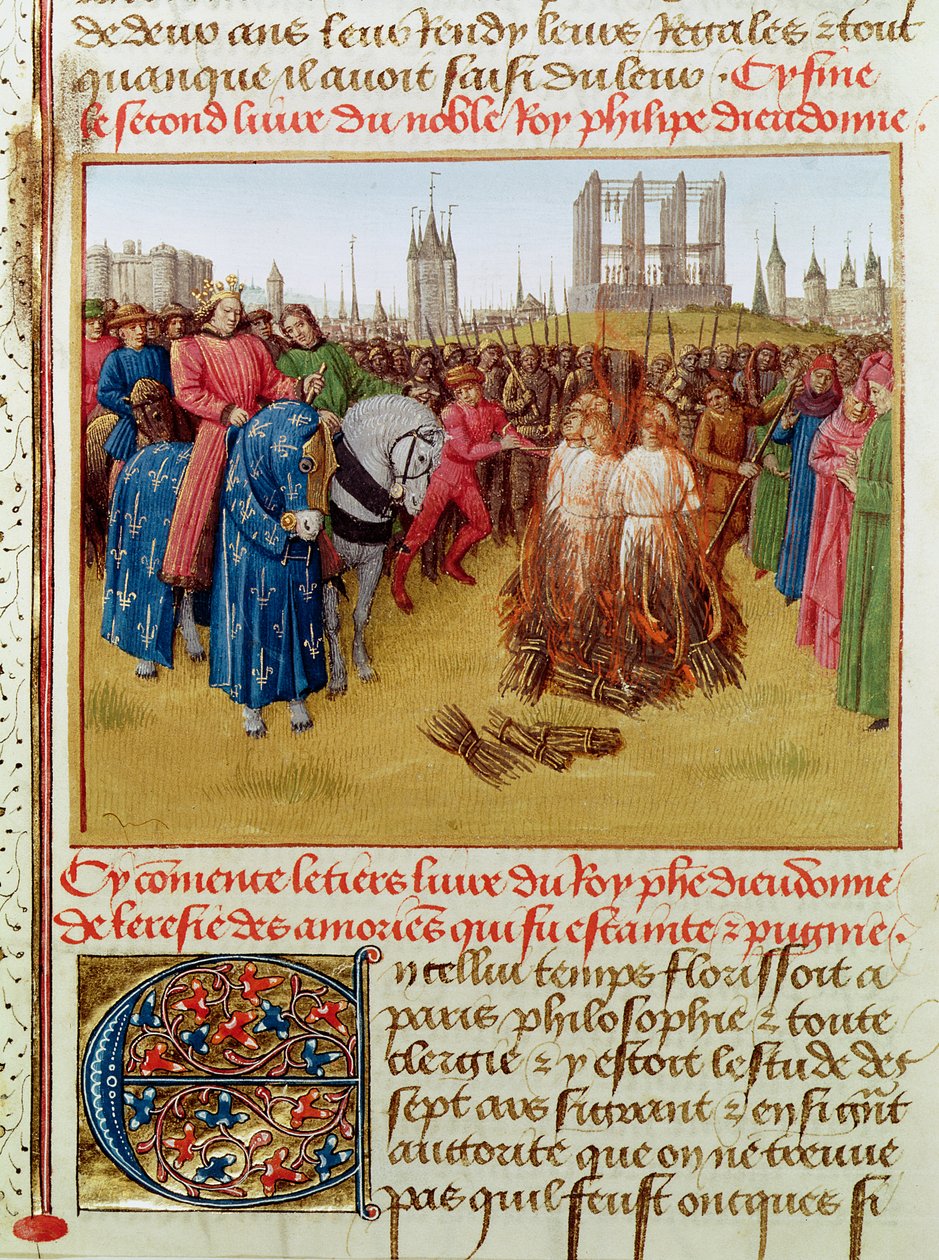 Fr 6465 f.236 Prosba heretiků v roce 1210 (viz také 161701) od Jean Fouquet