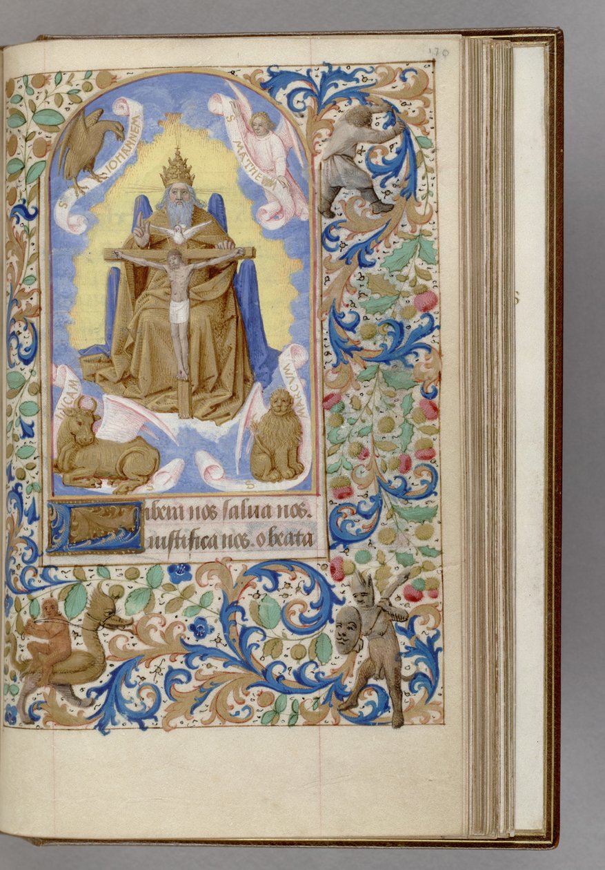 Gnadenstuhl Kniha hodin, 1450-1499 od Jean Fouquet