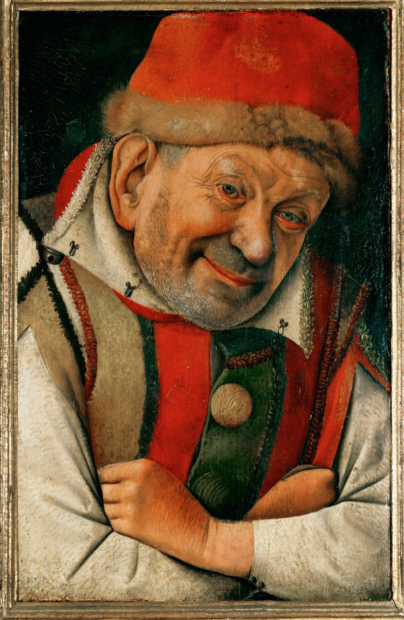 Gonella, dvorní trpaslík vévodů z Ferrary ... (olej na dubovém dřevě) od Jean Fouquet