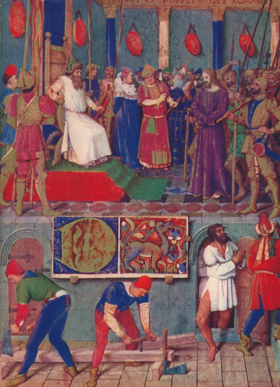 Ježíš před Pilátem Pontským, c1455, 1939 od Jean Fouquet