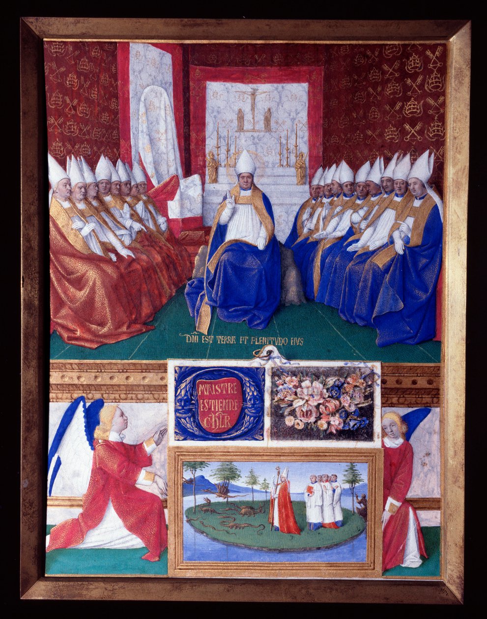 Saint Hilaire Saint Hilaire (Saint-Hilaire) (401-449) na koncil svolaný papežem Leonem I kolem roku 445-445 Miniatura převzatá z „Knihy hodin Etienna Chevaliera“ od Jeana Fouqueta (1420-1477/1481) od Jean Fouquet