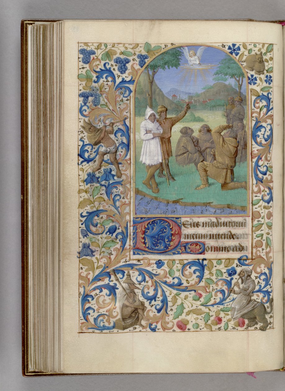 Kniha hodin Zvěstování pastýřům, 1450-1499 od Jean Fouquet