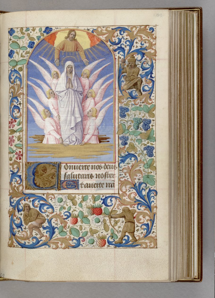 Kniha hodin Nanebevzetí Panny Marie, 1450-1499 od Jean Fouquet