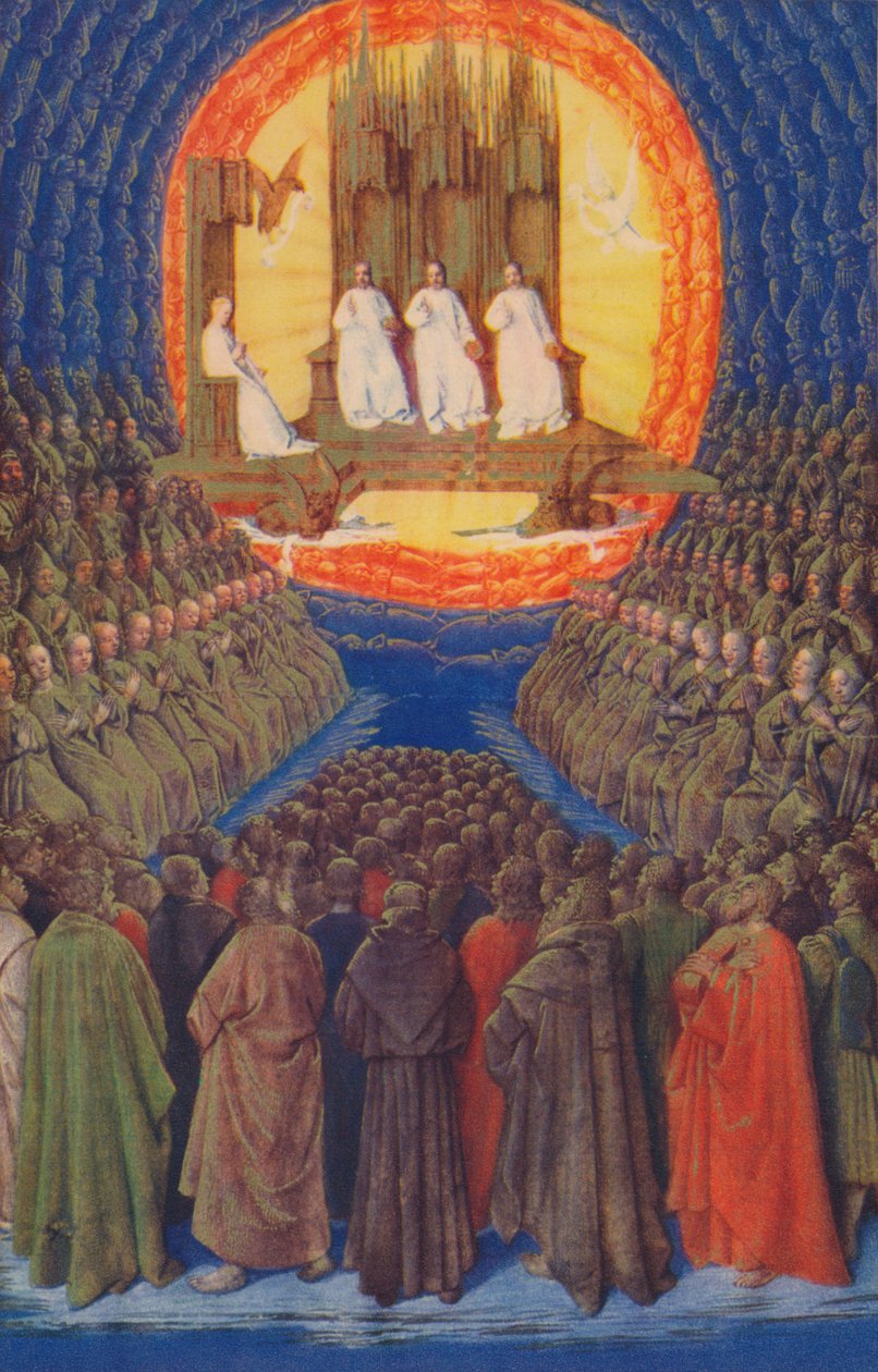 The Trinity In its Glory, c1455, 1939 od Jean Fouquet