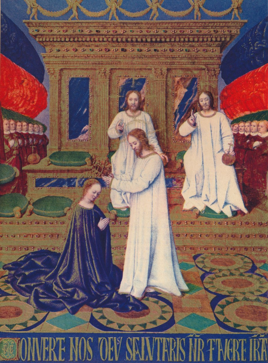 Korunovace panen, c1455, 1939 od Jean Fouquet