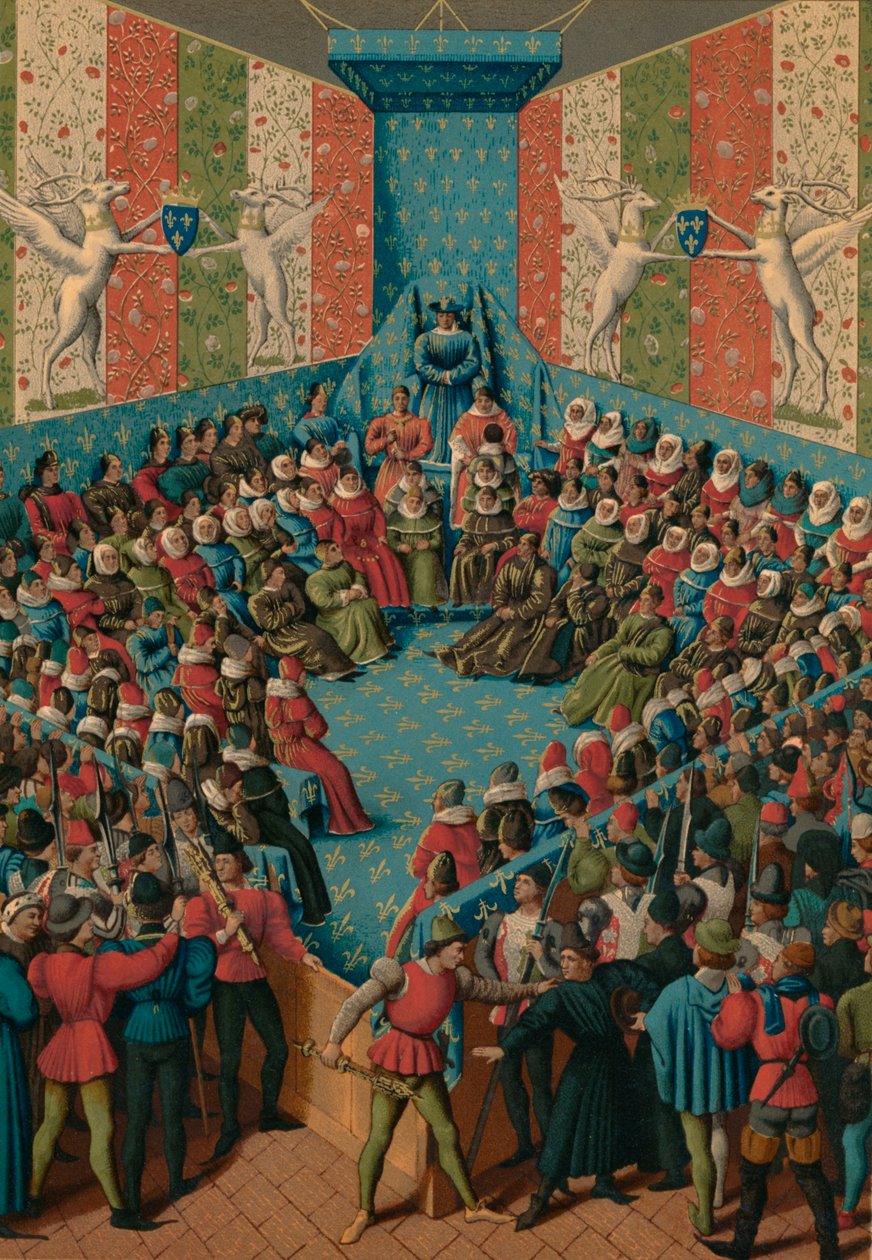 Verdikt nad Janem II. z Alenconu, 15. století od Jean Fouquet