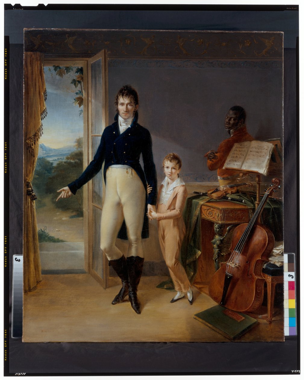 Portrét Frédérica Donnadieua a jeho syna Frédérica od Jean Francois Bosio