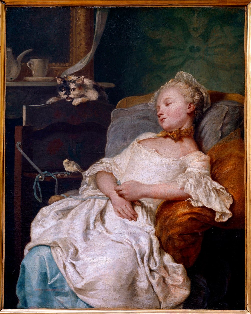 Odpočinkový obraz Jeana Francoise Colsona (1733-1803) 1759 Ne. 0,92x0,72 m Dijon, Muzeum výtvarných umění od Jean Francois Colson