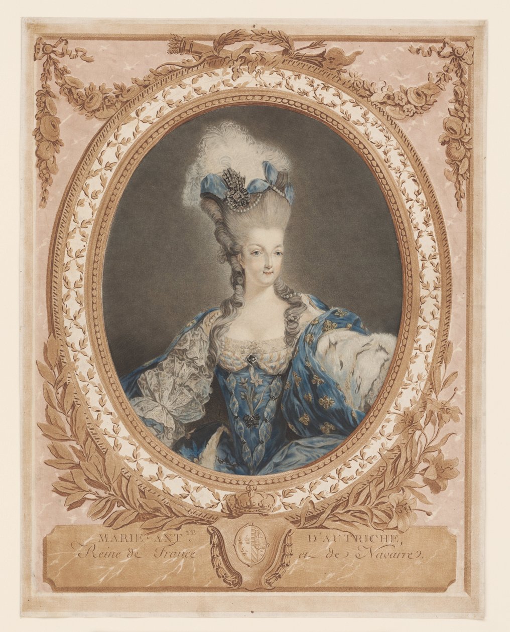 Marie Antoinetta: Královna módy: Portrét Marie Antoinetty Portrét Marie Antoinetty Marie Antoinetta Rakouská, královna Francie a Navarry (titul na předmětu) od Jean Francois Janinet
