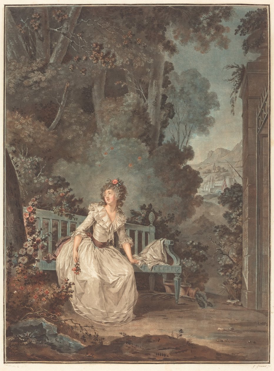 Nina, ou La Folle par amour Nina aneb The Woman Maddened by Love, 1787. od Jean Francois Janinet