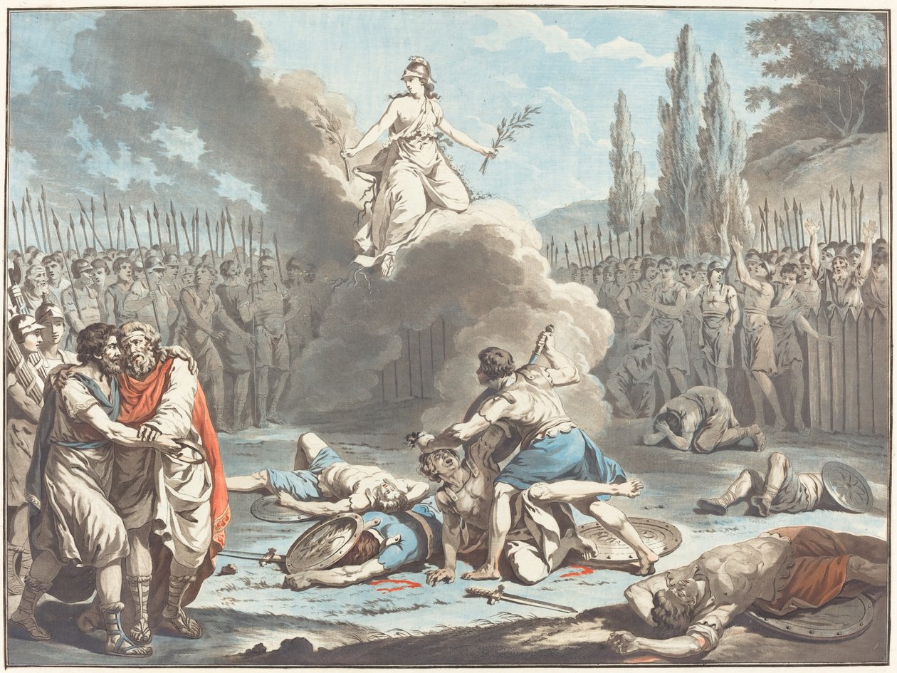Boj Horatiů a Curatiů, 1783. od Jean Francois Janinet
