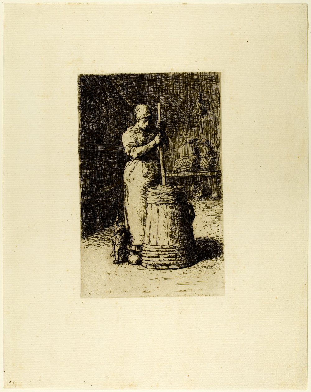 Žena vrní od Jean Francois Millet