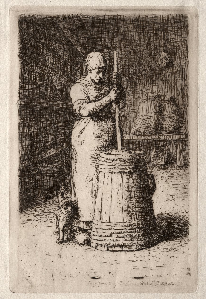 Žena víření. od Jean Francois Millet