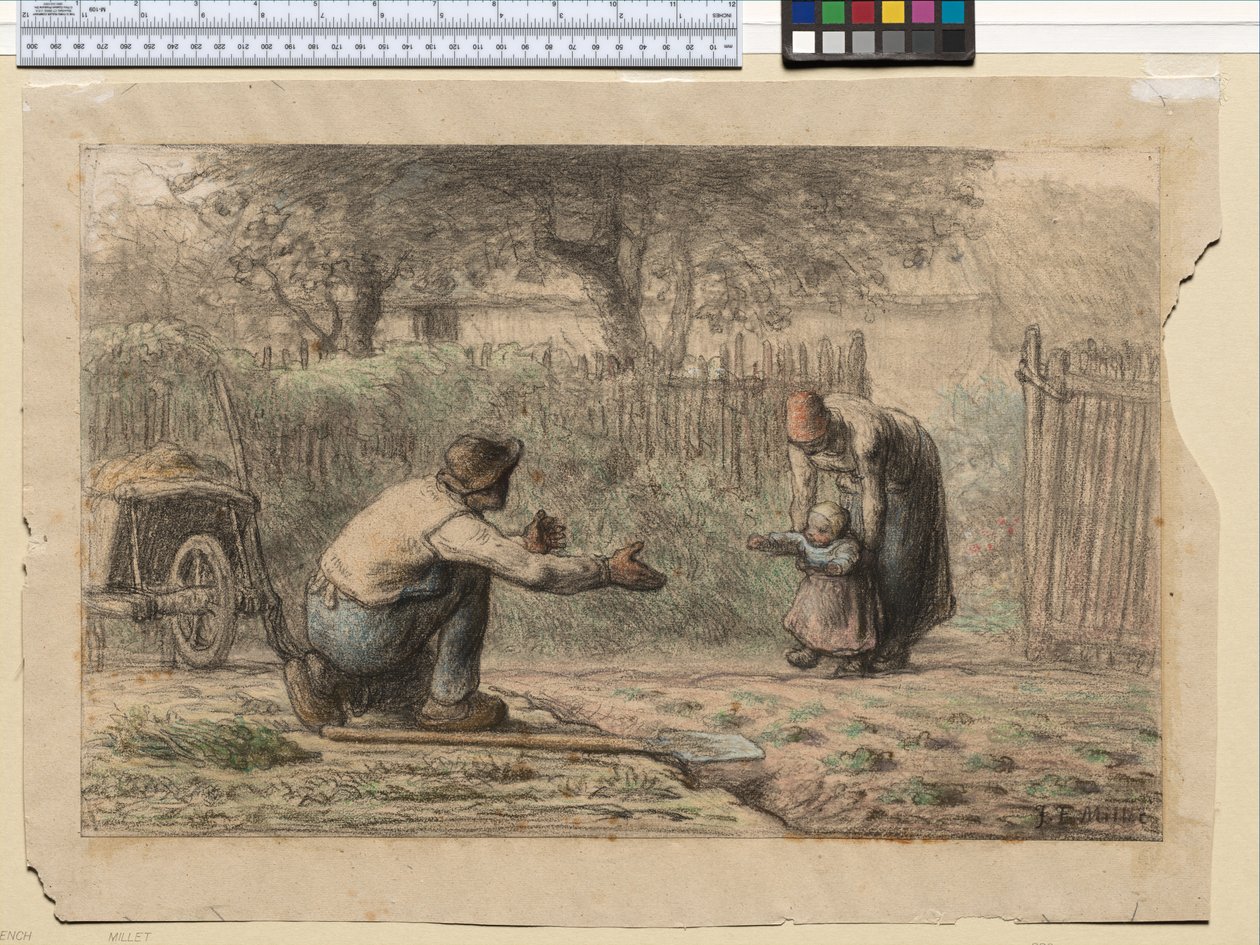 První kroky, cca 1858-66 od Jean Francois Millet