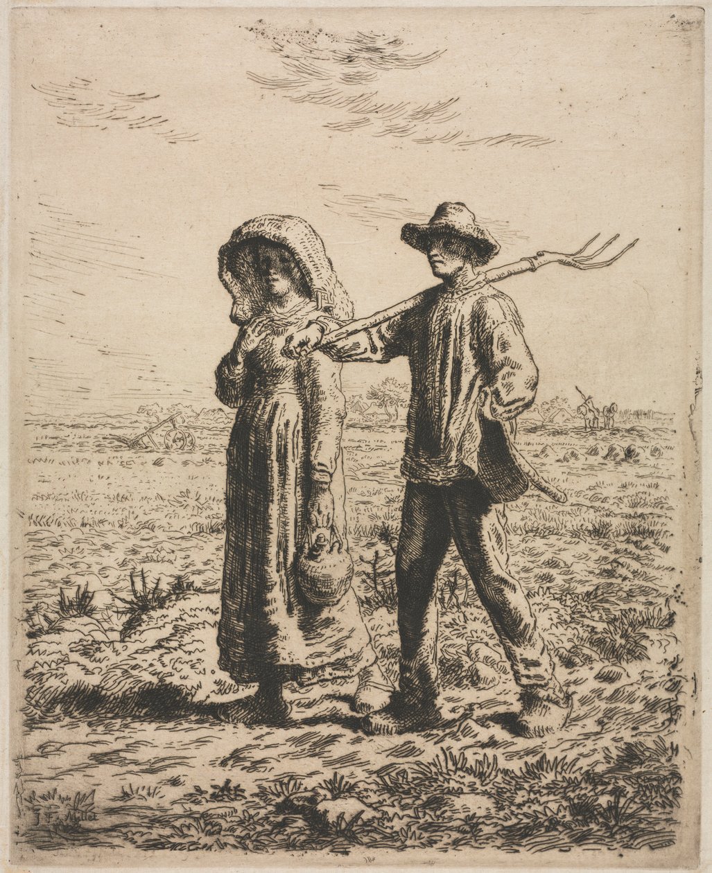 Jít do práce od Jean Francois Millet