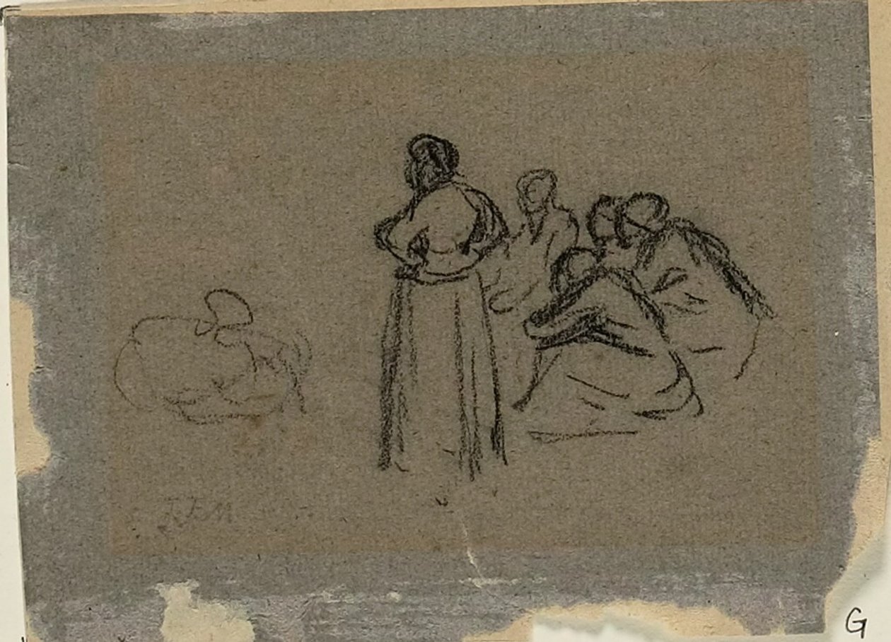 Skupina žen od Jean Francois Millet