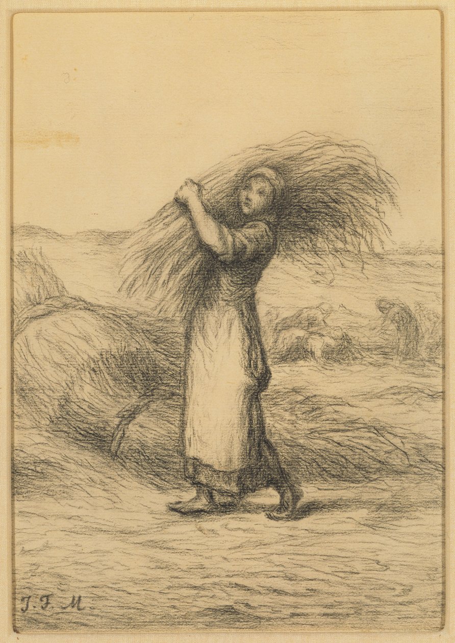 Scéna sklizně od Jean Francois Millet