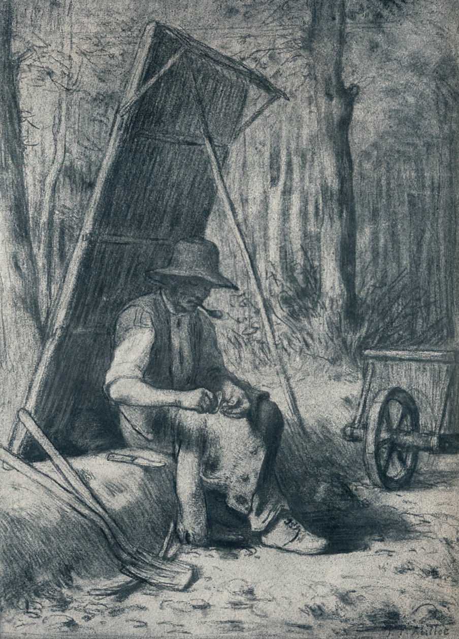 Le Cantonnier, Road-Mender, 19. století od Jean Francois Millet