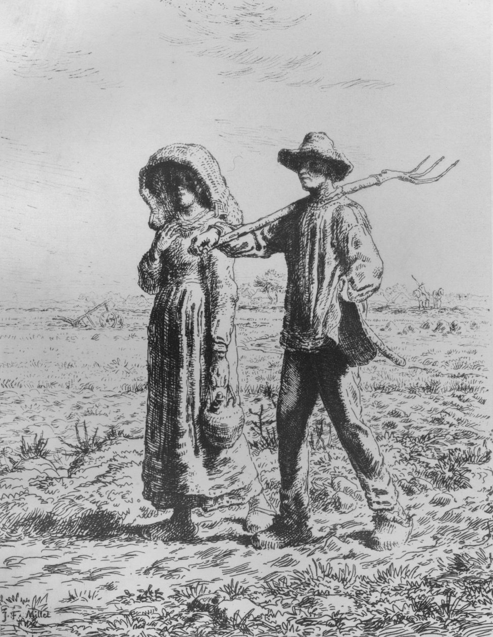 Le Départ Pour Le Travail, 1863 od Jean Francois Millet