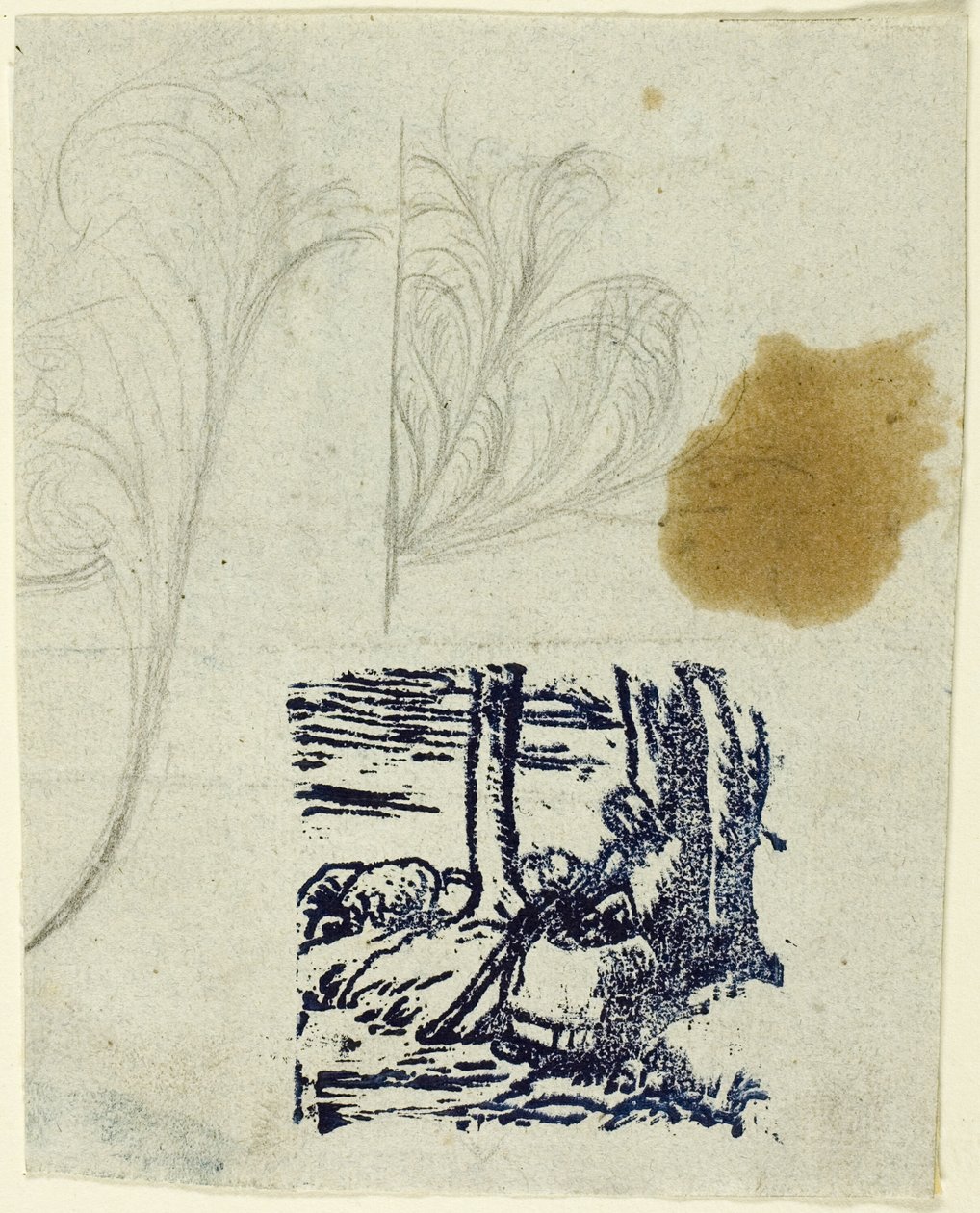 Malá pastýřka, sedící od Jean Francois Millet
