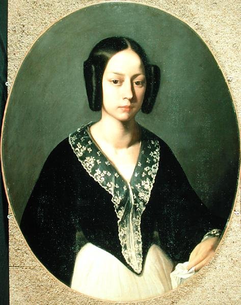 Madame Lefranc, c.1841-42 (olej na plátně) od Jean Francois Millet