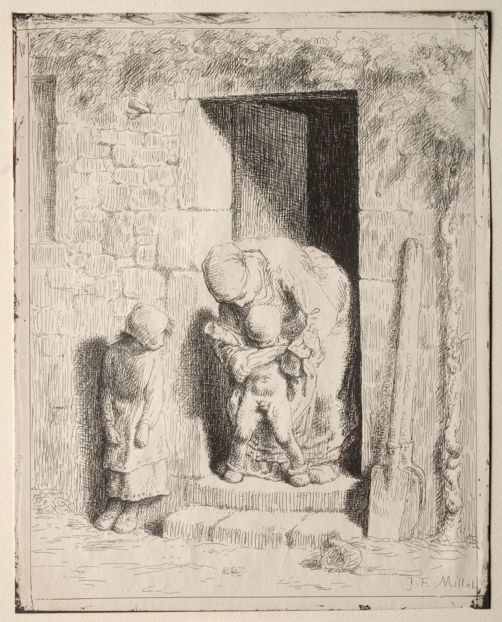 Mateřská opatrnost od Jean Francois Millet