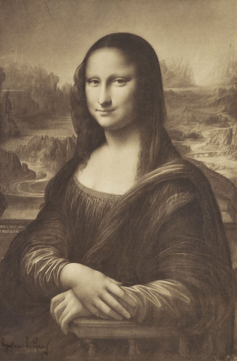 Millets Drawing of the Mona Lisa, 1854-55 (albumen silver print) od Jean Francois Millet
