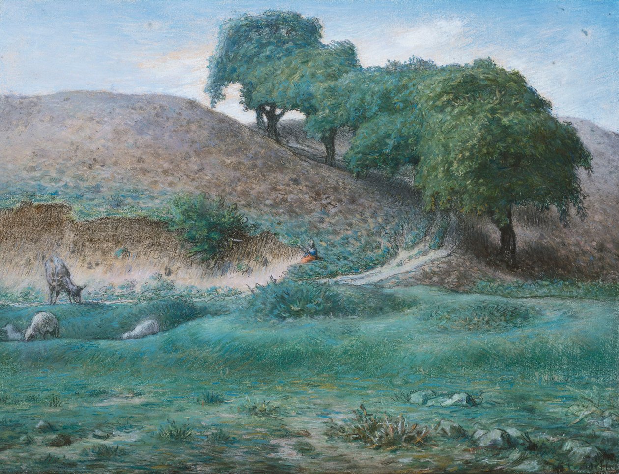 Cesta s kaštany poblíž Cusset od Jean Francois Millet