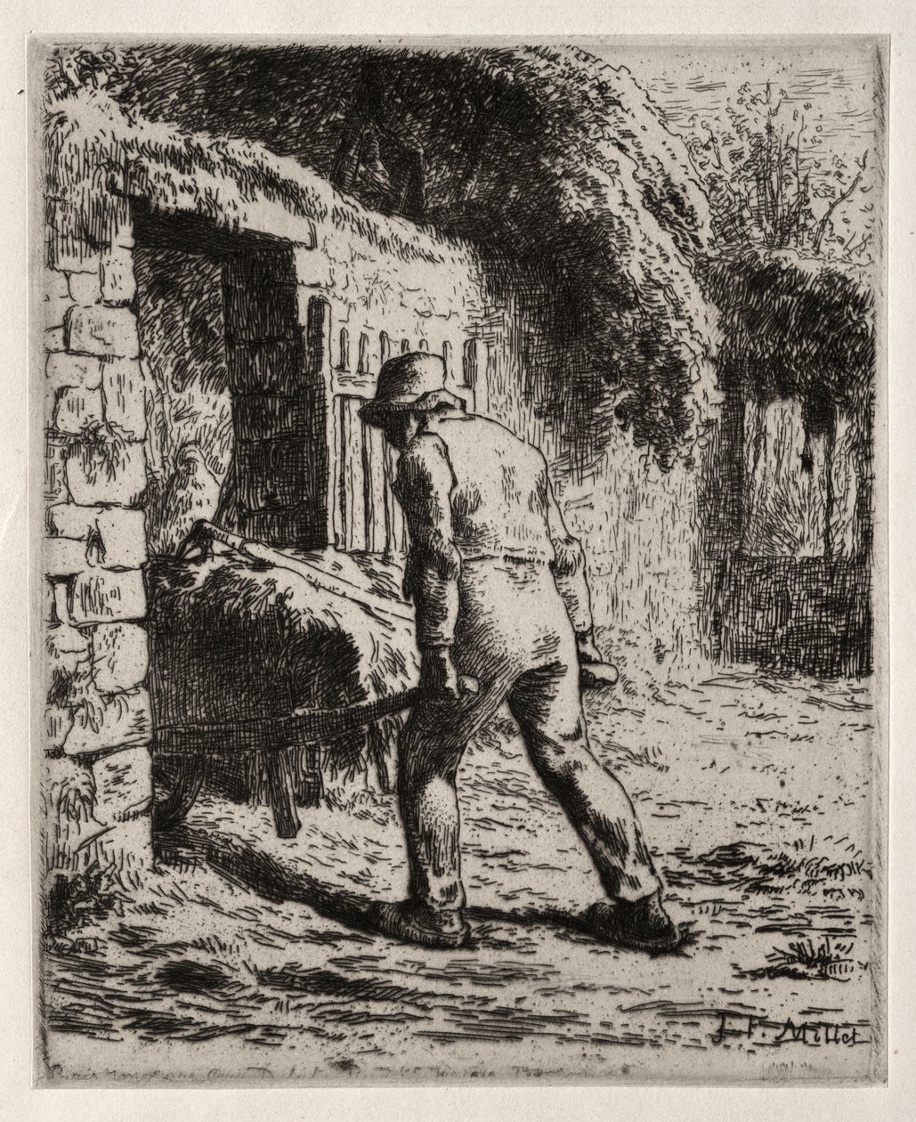 Sedlák vracející se z hnojiště od Jean Francois Millet