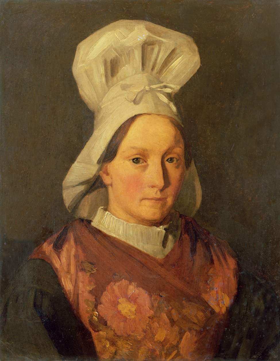Portrét umělcovy sestry Emily, cca 1841-45 od Jean Francois Millet