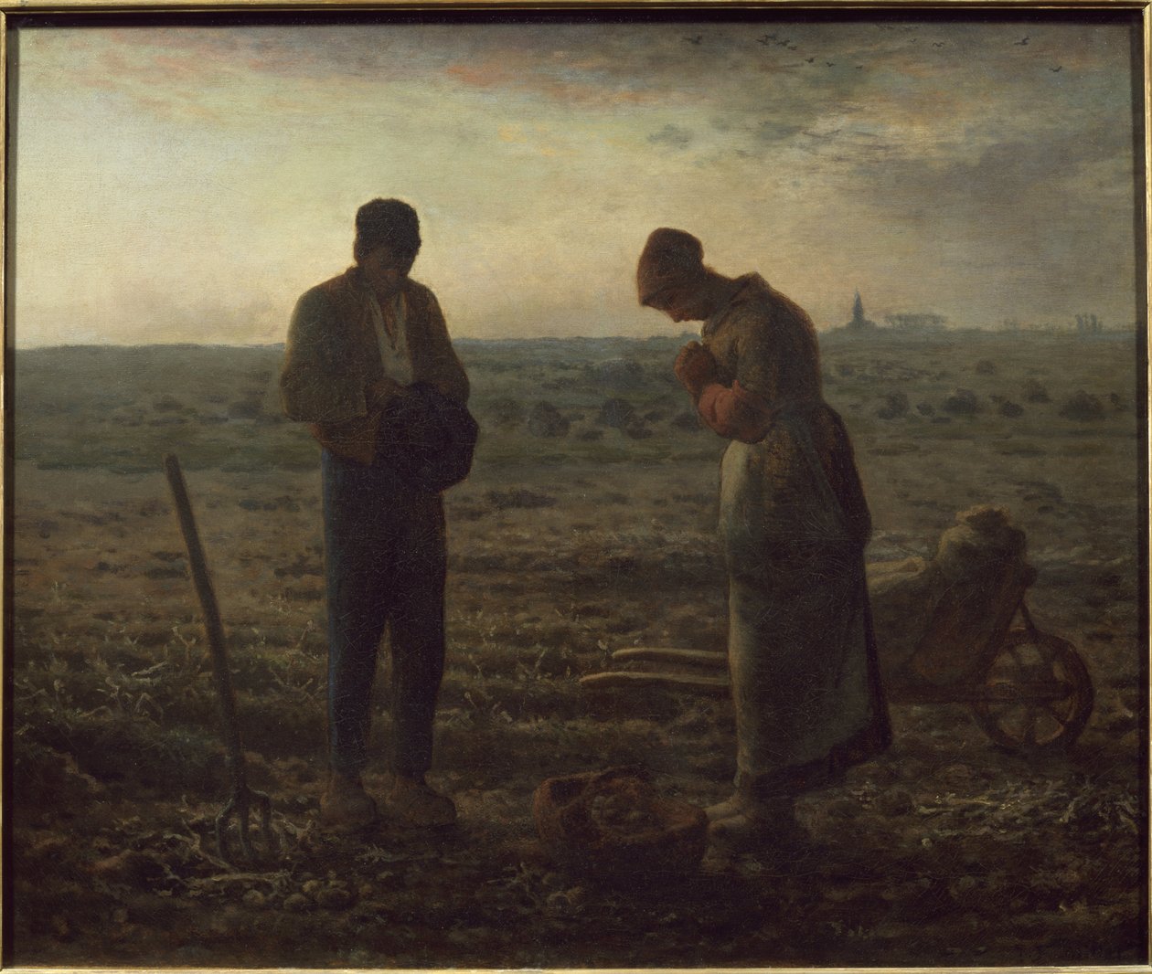 The Angelus - olej na plátně od Jean Francois Millet
