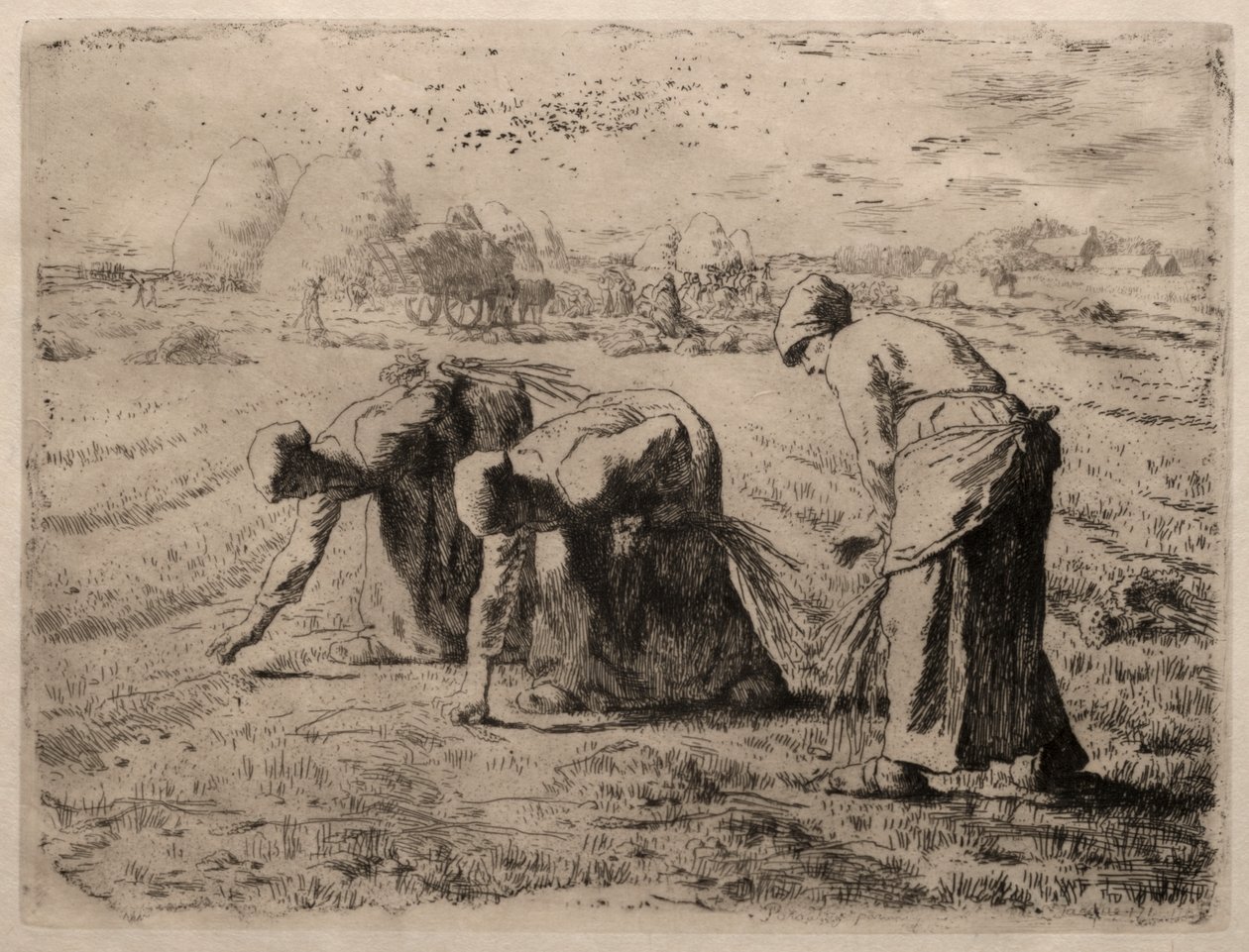 Sběrači (lept) od Jean Francois Millet