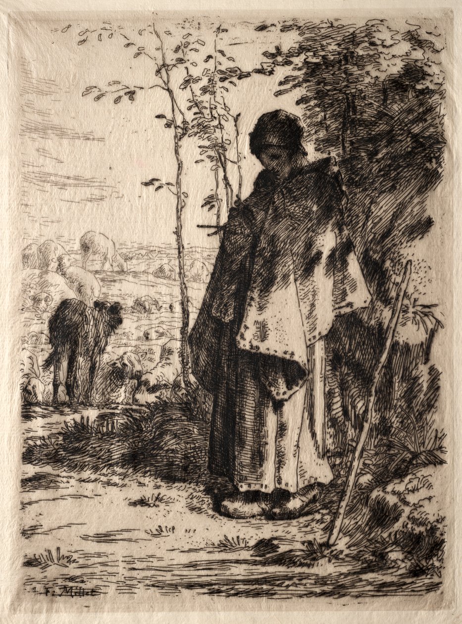 Velká pastýřka od Jean Francois Millet