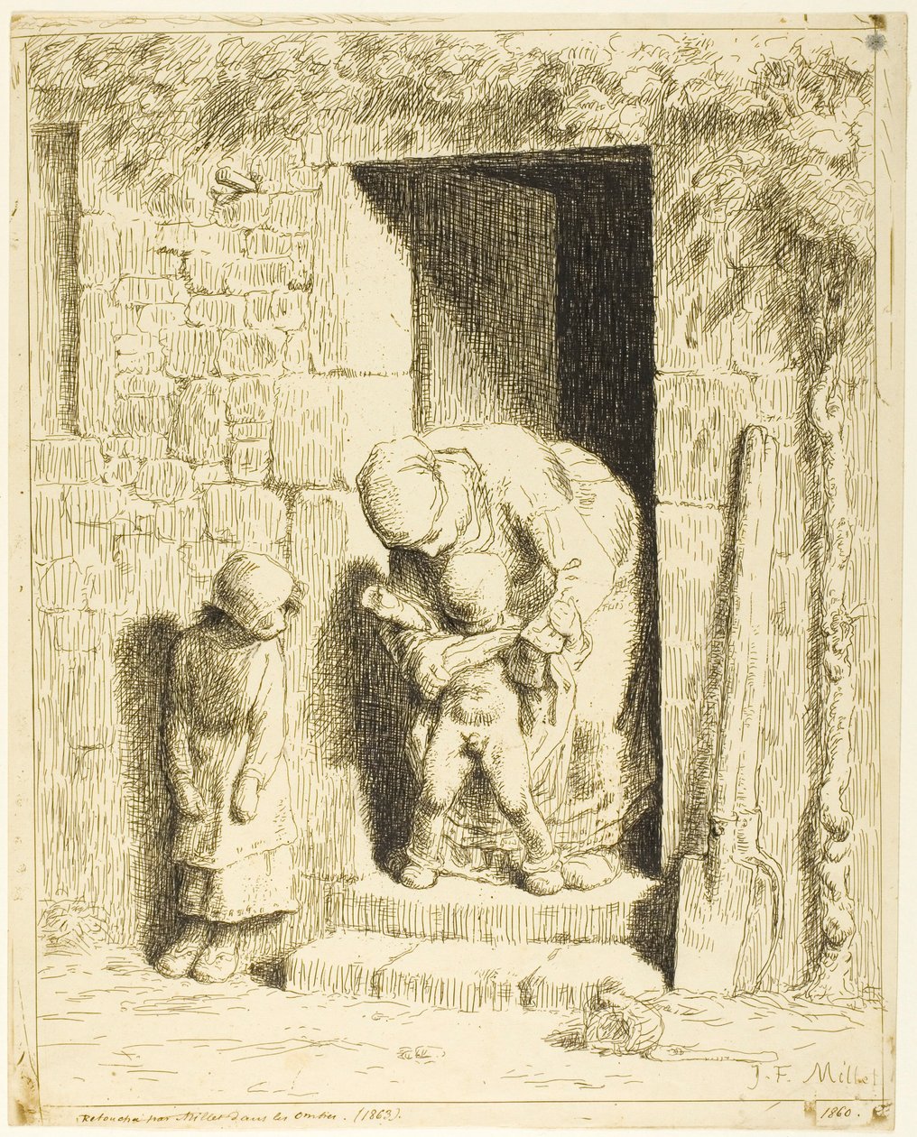 Mateřská opatrnost od Jean-Francois Millet