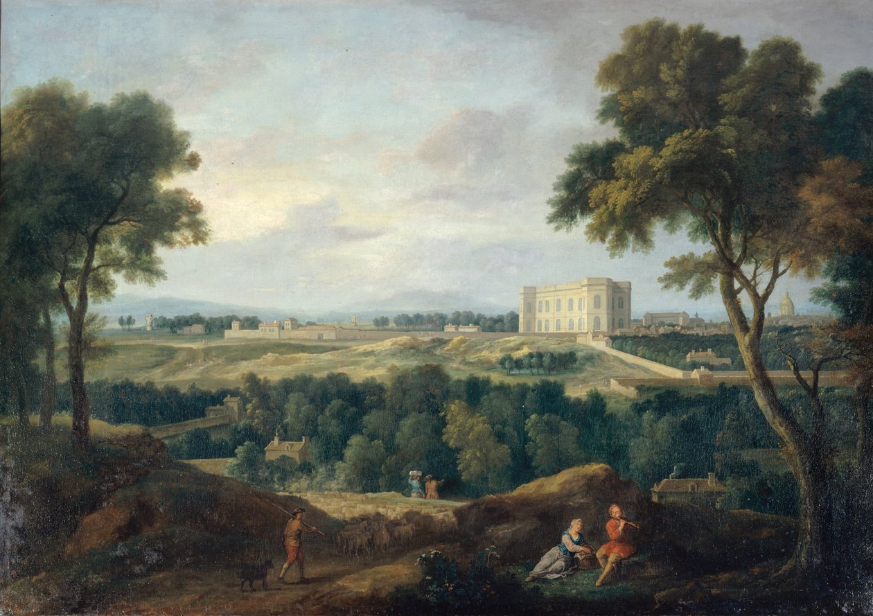 Observatoř a okolí, pohled z Butte aux Cailles; od Jean Francois Millet
