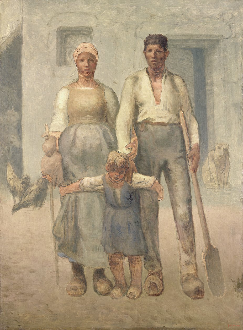 Rolnická rodina od Jean Francois Millet