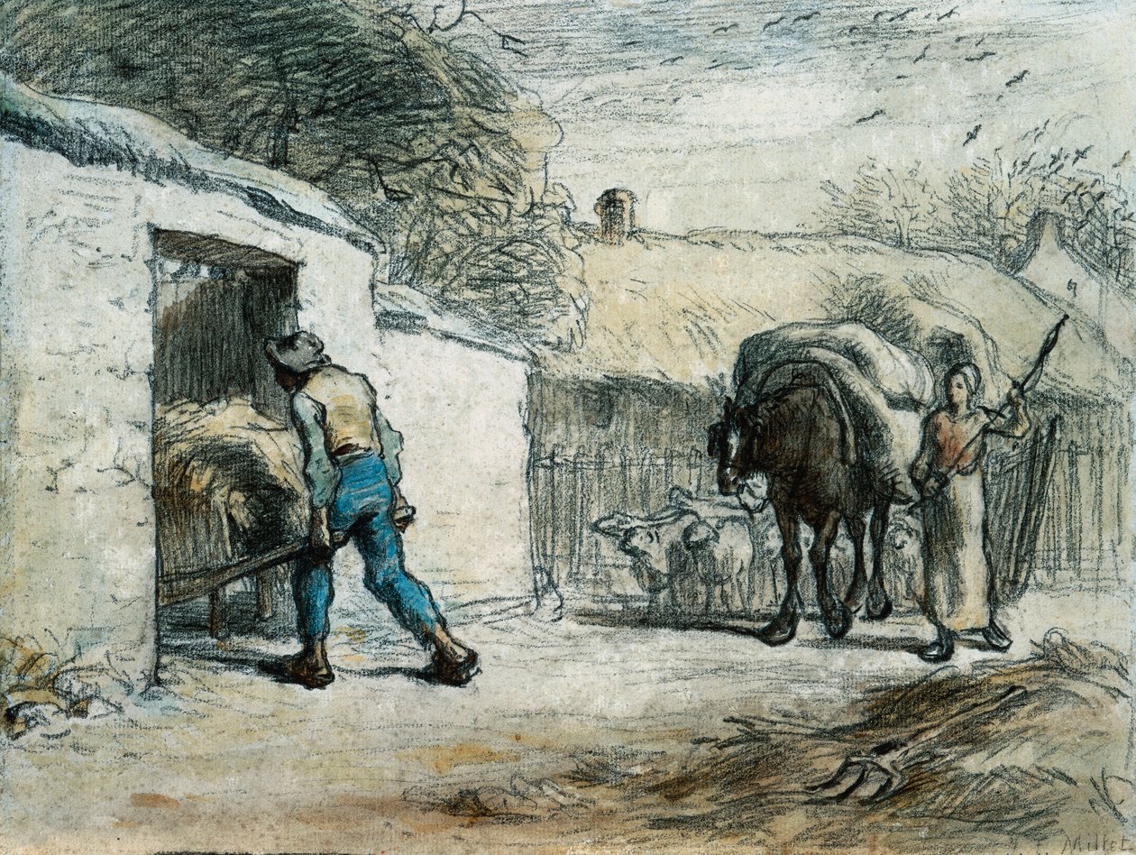 Návrat z pole od Jean Francois Millet