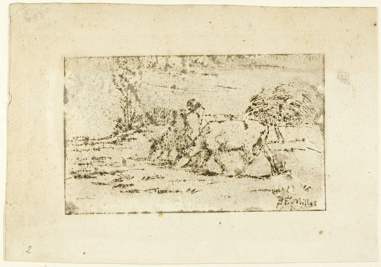 Dvě krávy od Jean Francois Millet