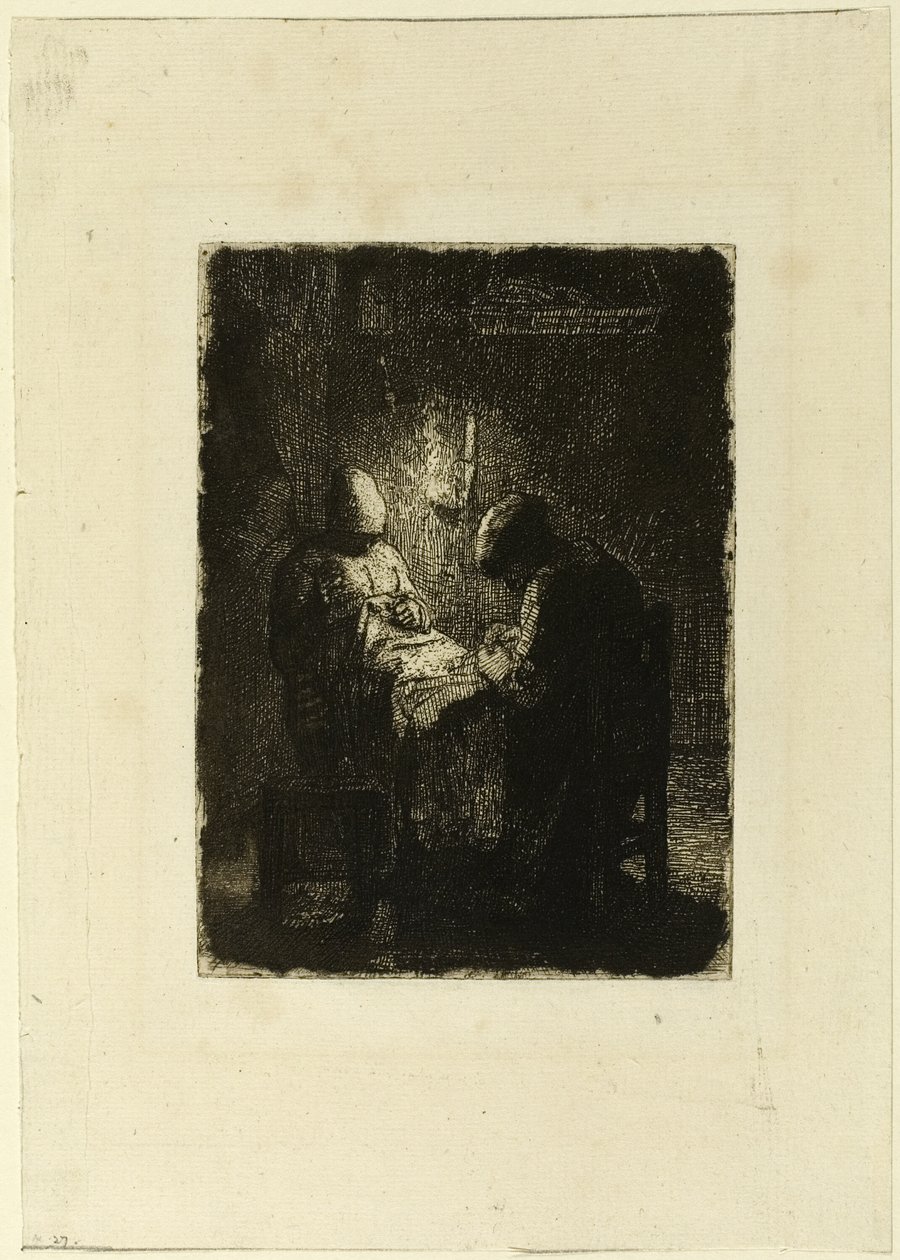 Vigilie od Jean Francois Millet