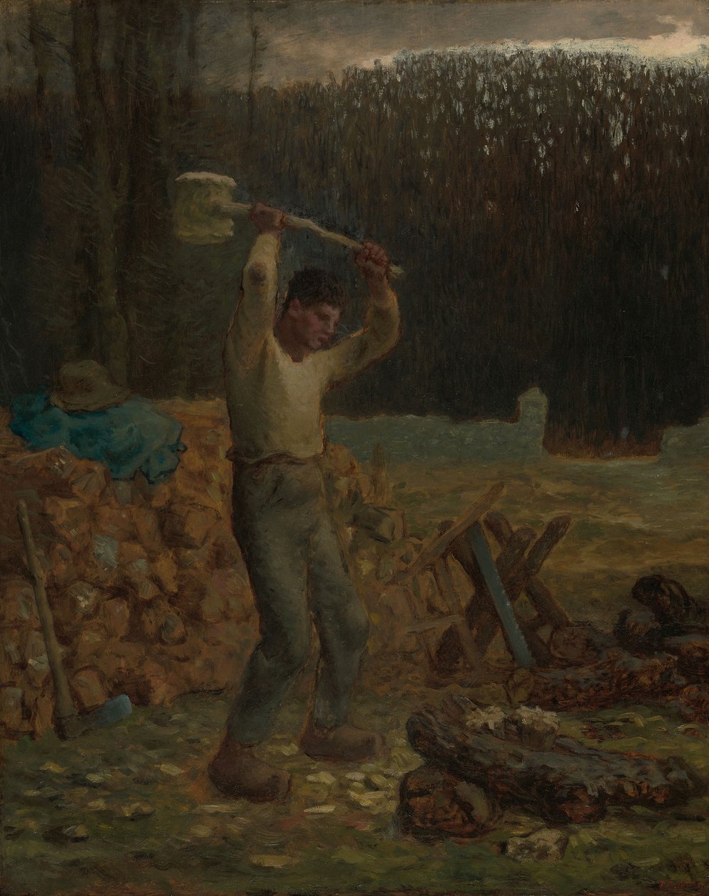 The Woodchopper, 1858-66 od Jean Francois Millet
