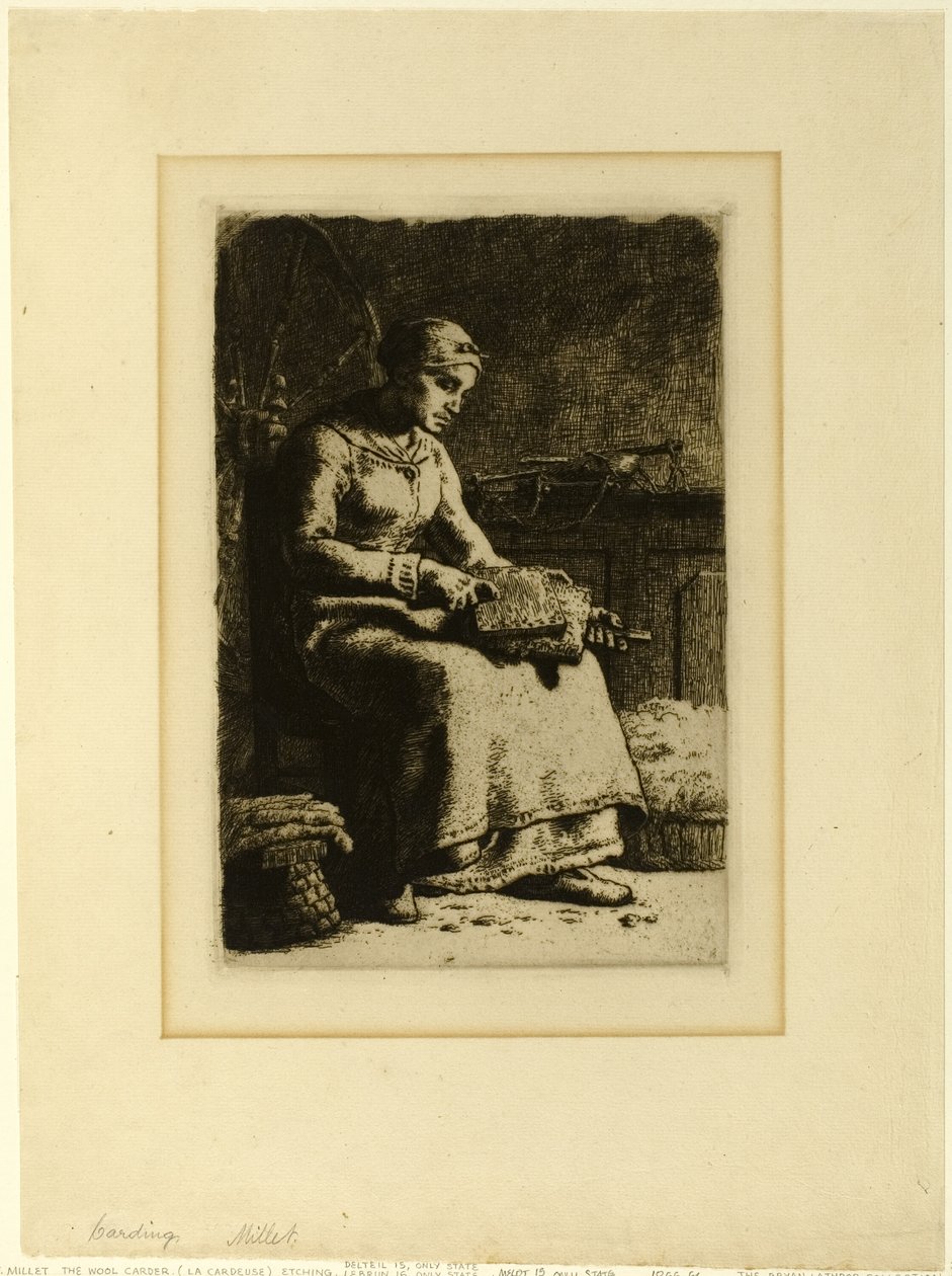 Vlněný kartář od Jean Francois Millet
