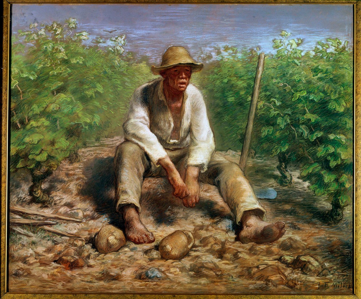 Vinař Obraz Jean Francois Millet (1814-1875) 19. století Haag. Rijksmuseum od Jean Francois Millet
