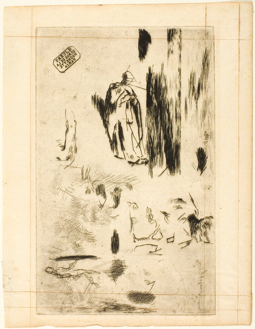 Různé skici od Jean Francois Millet
