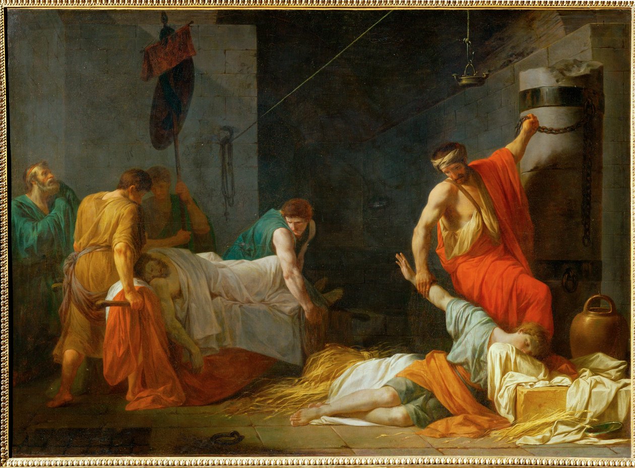 Les funerailles de Miltiade - Miltiadův pohřeb ... od Jean François Pierre Peyron