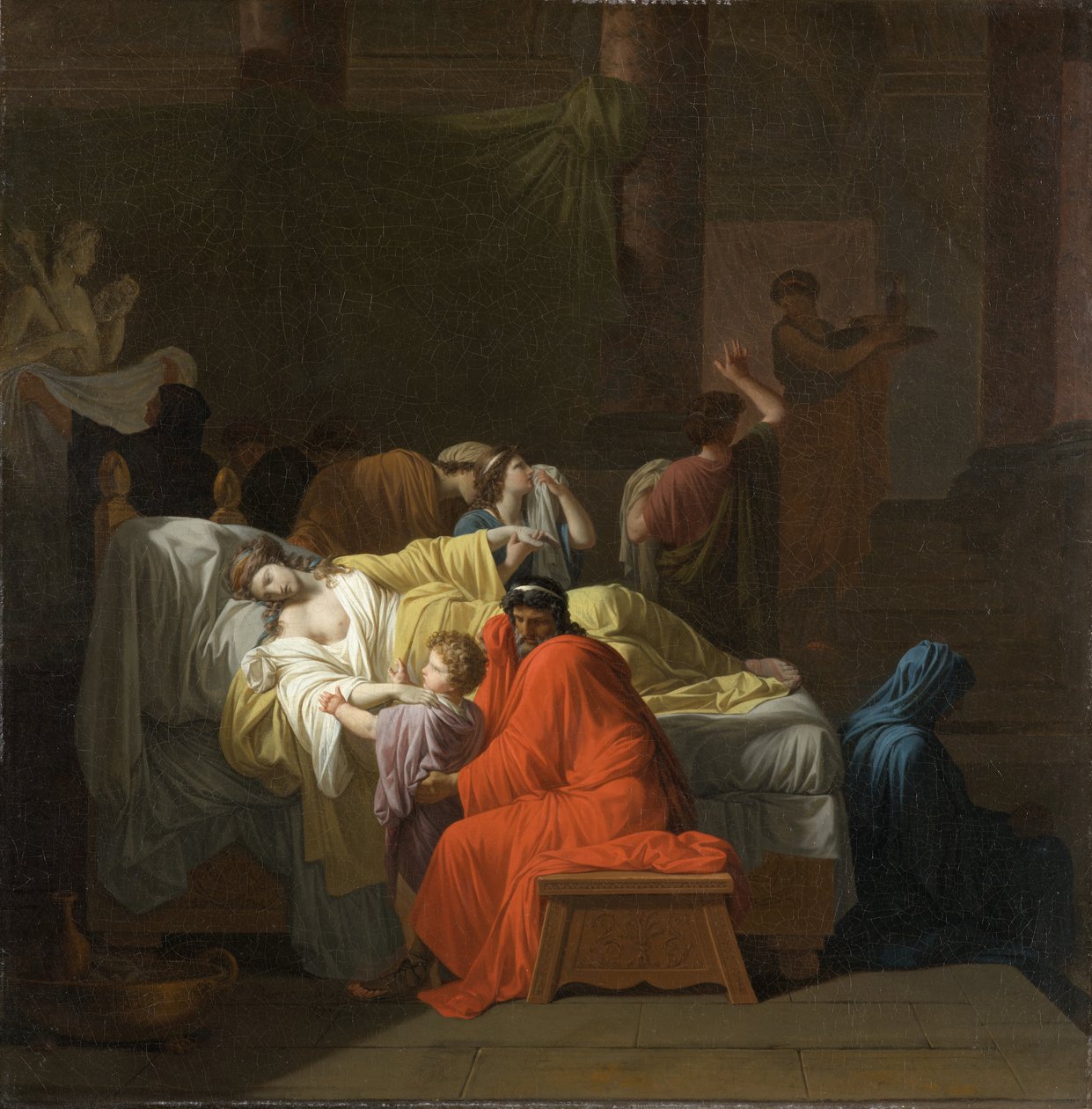 Smrt Alcestise, 1794 od Jean François Pierre Peyron