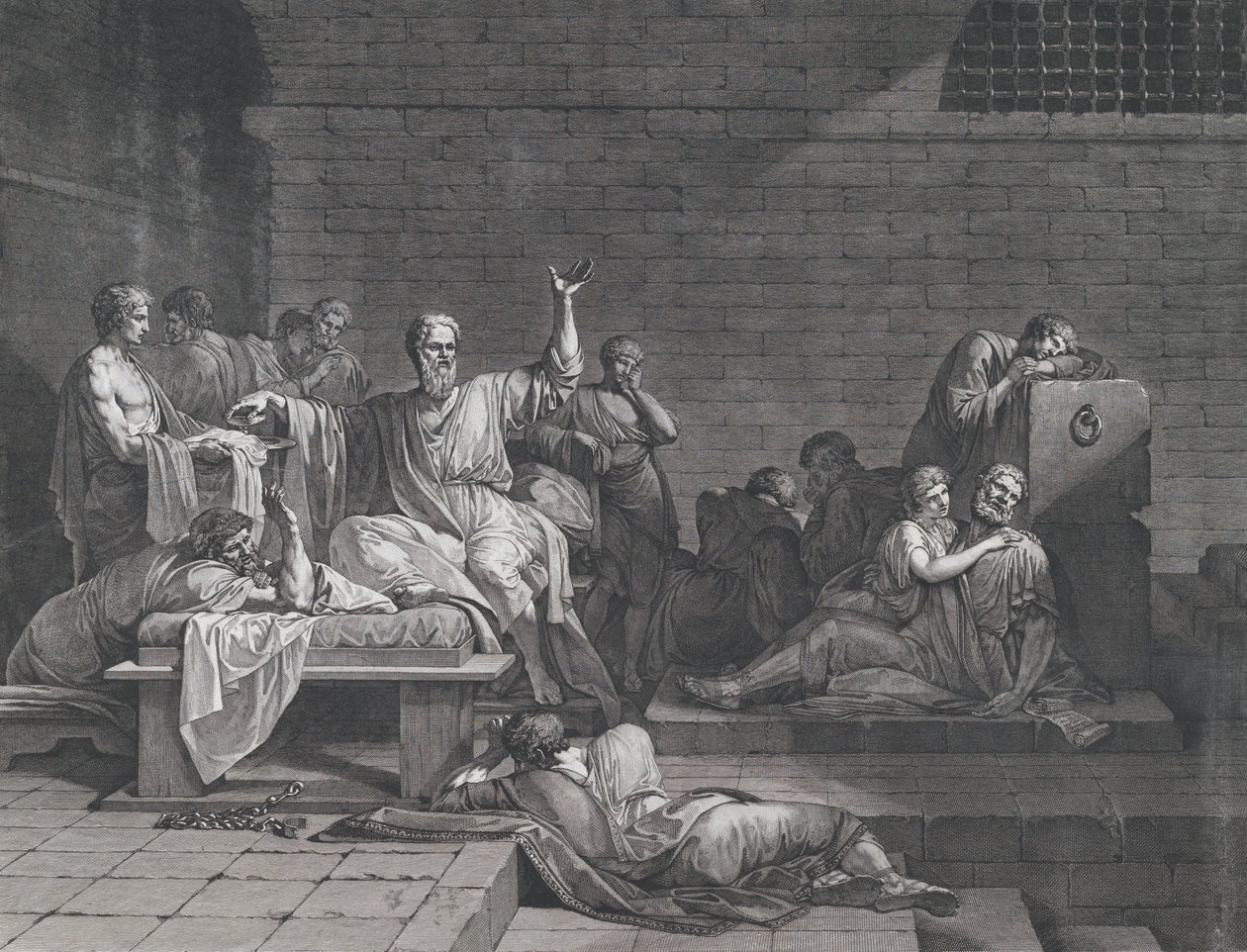 Smrt Sokrata, 1790. od Jean François Pierre Peyron